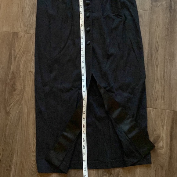 Betsy Johnson Luxe Halter Button Up Tuxedo Dress - Picture 10 of 12